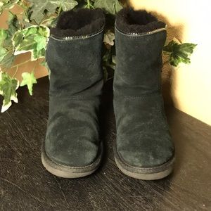 UGG Black Florence Zip Up Boots